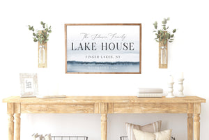 Lake House Decor, Personalized Lake House Sign, Custom Lake House Sign, Lake House Sign, Lake House Gift, Family Lake House Sign, Lake Life