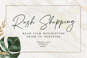 Rush Add On - We will make and ship your order fast - Faster Shipping Upgrades Available