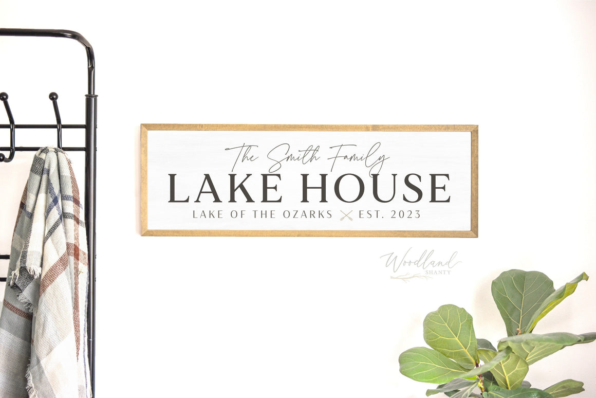 Personalized Lake House Sign | Custom Lake House Decor