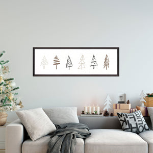 Christmas Tree Wall Art, Christmas Tree Sign, Neutral Christmas Sign, Neutral Christmas Decor
