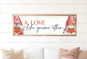 Valentines Day Home Decor, Gnome Valentines Day Sign, Valentines Day, Gay Couple Gift Idea,