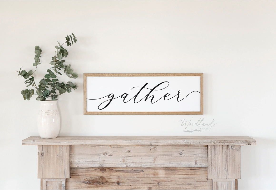 Gather Sign For Dining Room