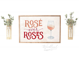 Valentines Day Home Decor, Valentines Day Decor for Wine Lover, Rose lover gift idea, Valentines Day and Wine Decor, Valentines Day Wall Art