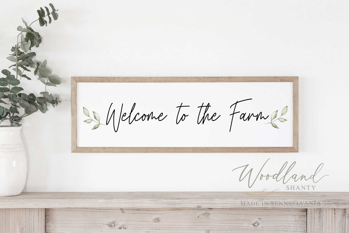 Welcome to the Farm Sign, Farm Themed Decor, Farm Decor, Farm Sign, Farm Welcome Sign, Farm Themed Wedding Decor, Farmer Gift Idea