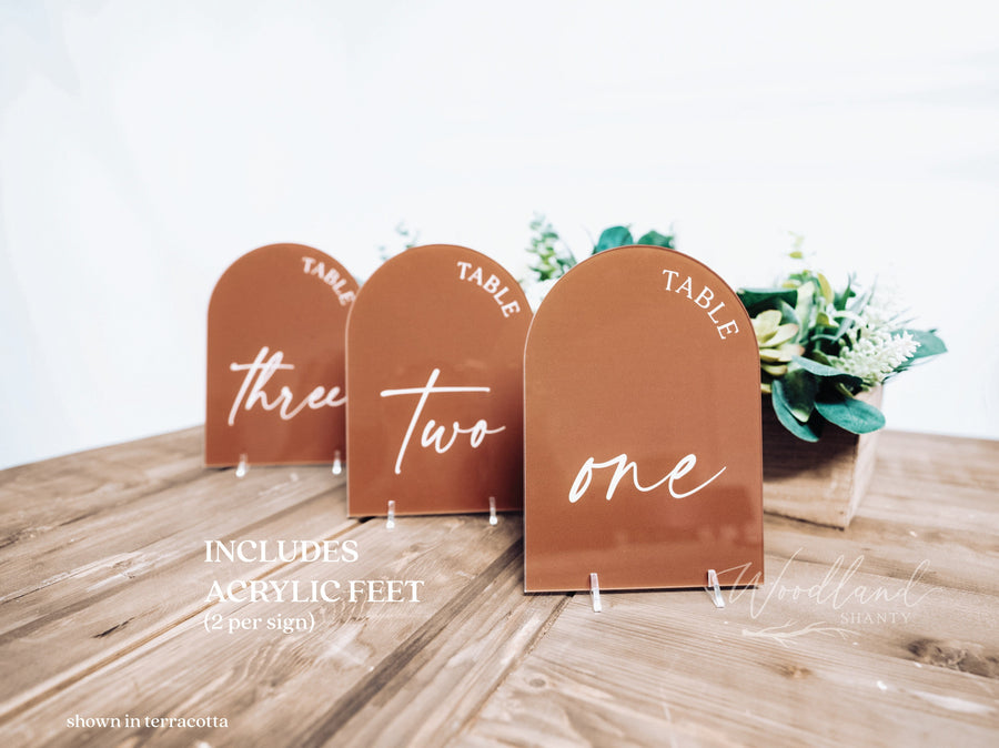 Arched Table Numbers, Wedding Table Numbers, Wedding Table Decor, Table Numbers, Arch Wedding Decor