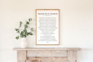 Prayer of St. Francis Sign