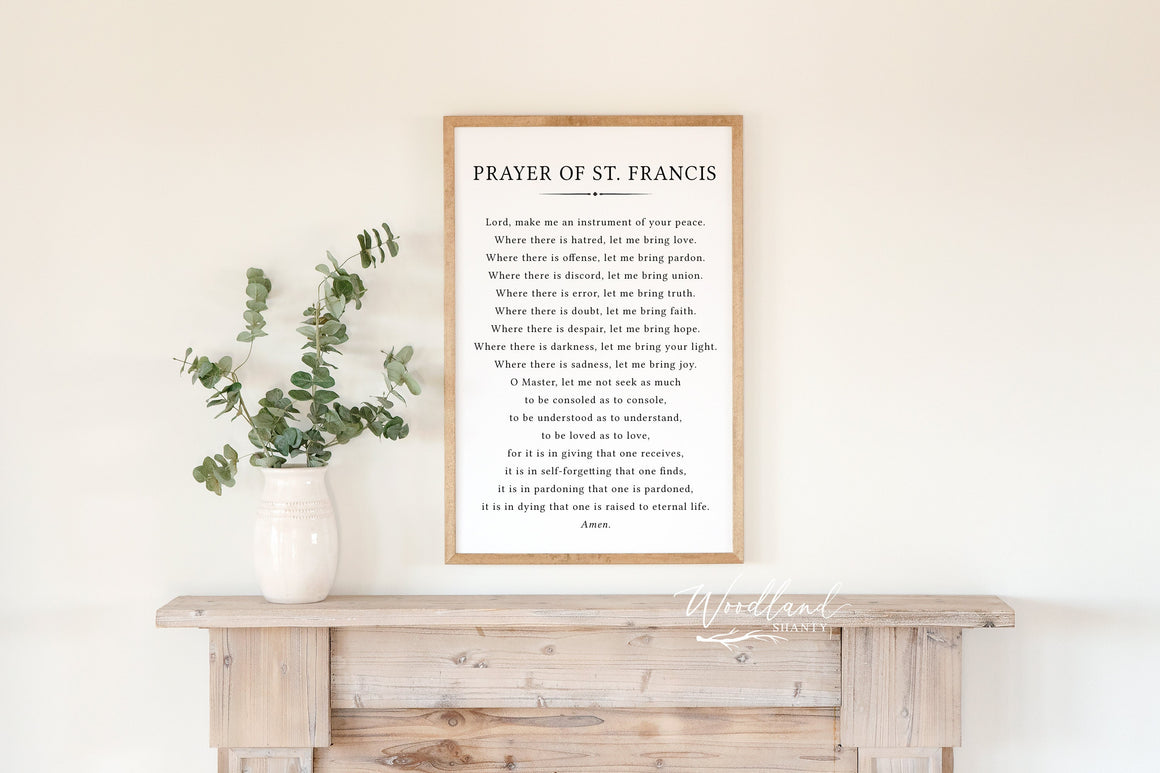 Prayer of St. Francis Sign