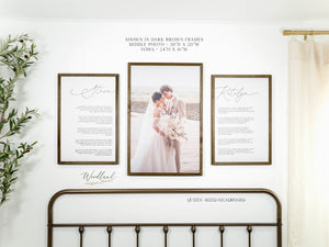 Framed Wedding Vows and Photo Prints