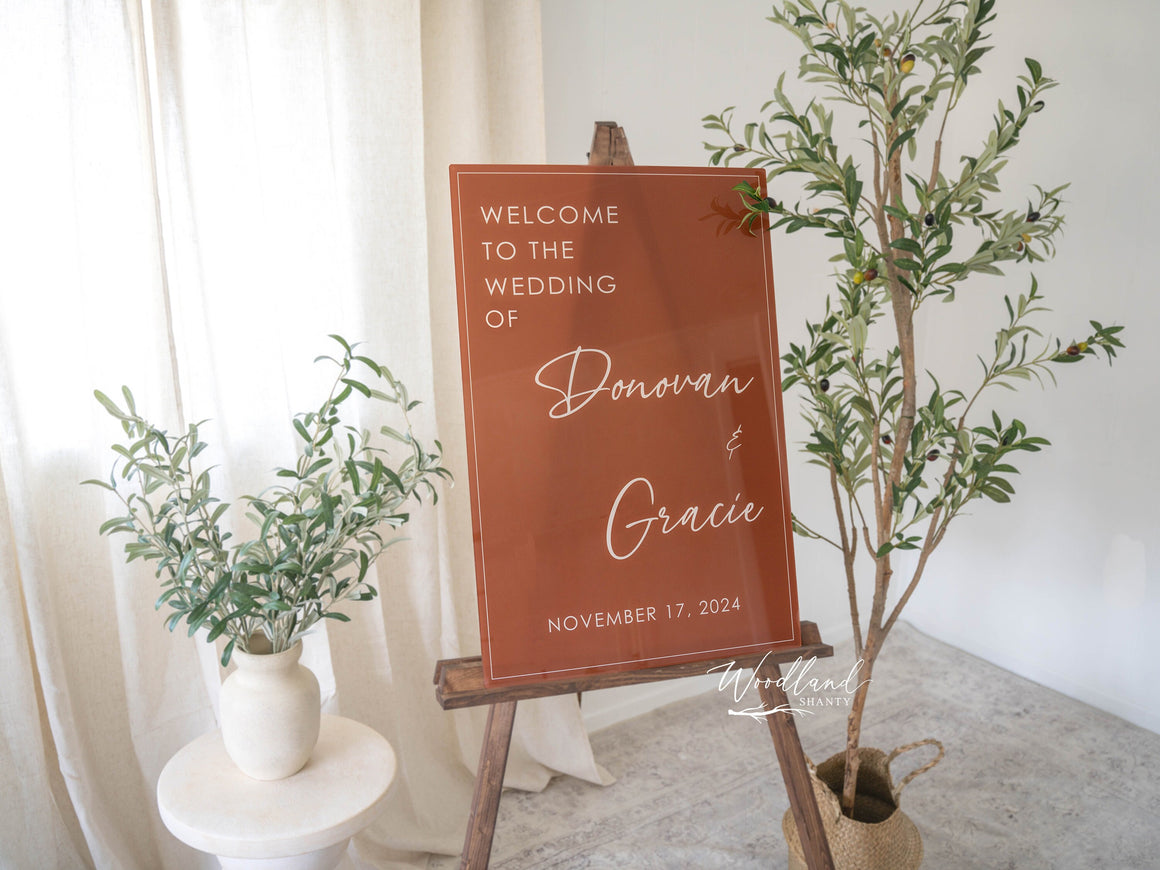 Welcome to our Wedding Acrylic Sign